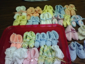sewing booties